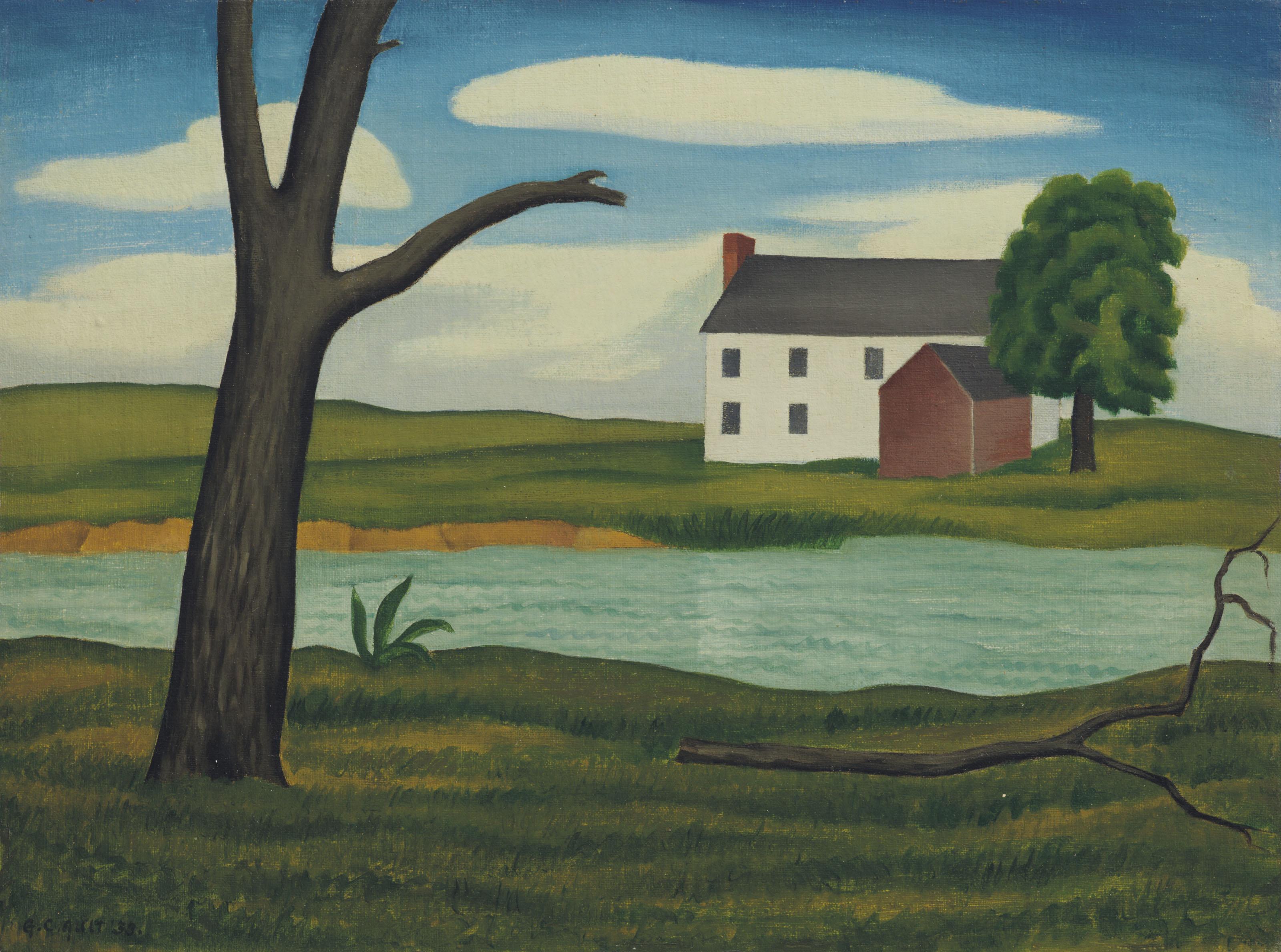 George Copeland Ault - New England Landscape