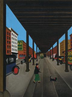 George Copeland Ault - Ninth Avenue