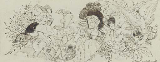 George Cruickshank - An Illustration With Cupid