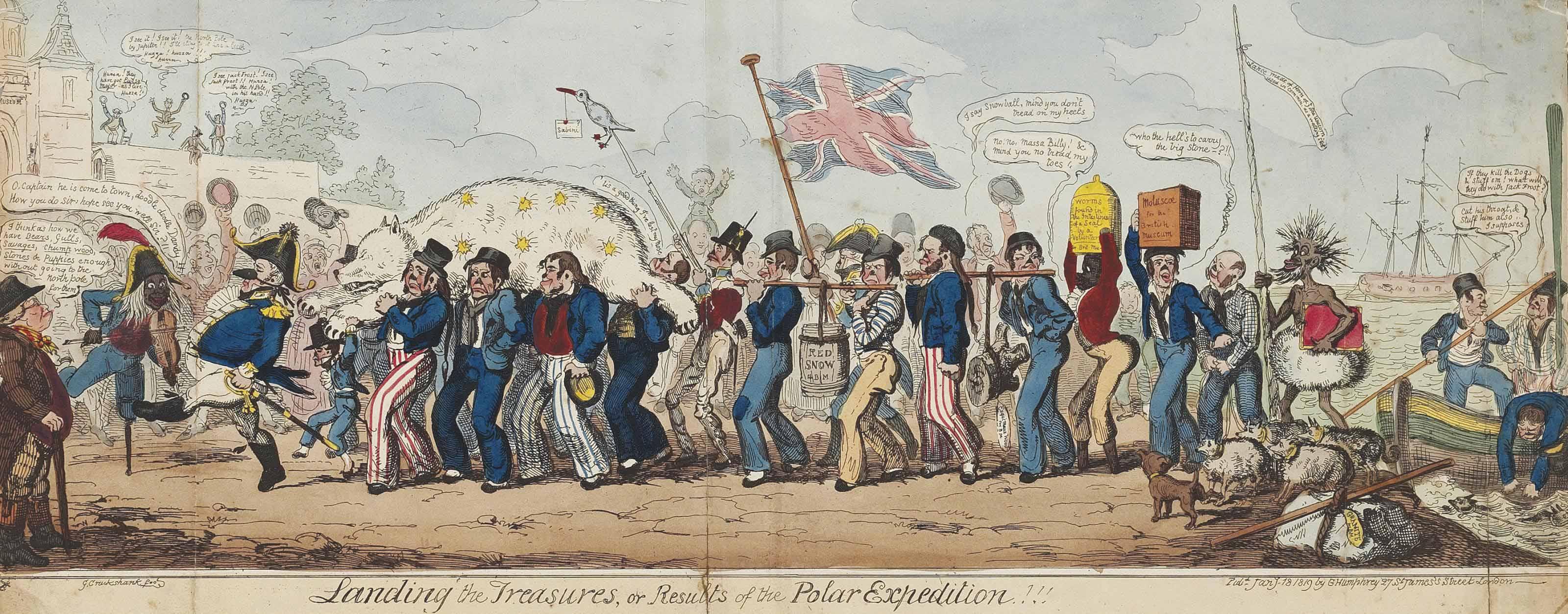 George Cruickshank - Landing The Treasures, Or Results of The Polar Expedition!!!