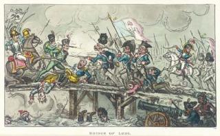 George Cruikshank - Bridge of Lodi