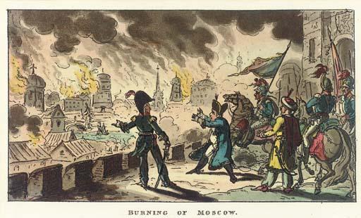 George Cruikshank - Burning of Moscow