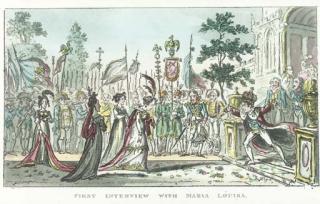 George Cruikshank - First Interview with Maria Louisa