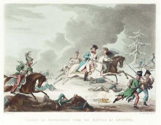 George Cruikshank - Flight of Bonaparte from the Battle of Krasnoi