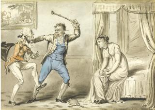 George Cruikshank - The Outraged Husband