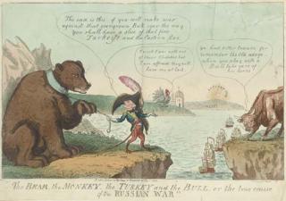 George Cruikshank - The Russian War; and another caricature
