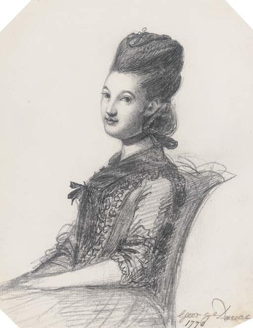 George Dance, Jun., R.A. - Portrait of A Seated Lady