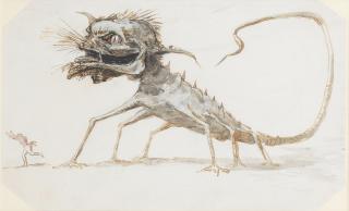 George Dance The Younger - A Man Fleeing From A Six-Legged Monster