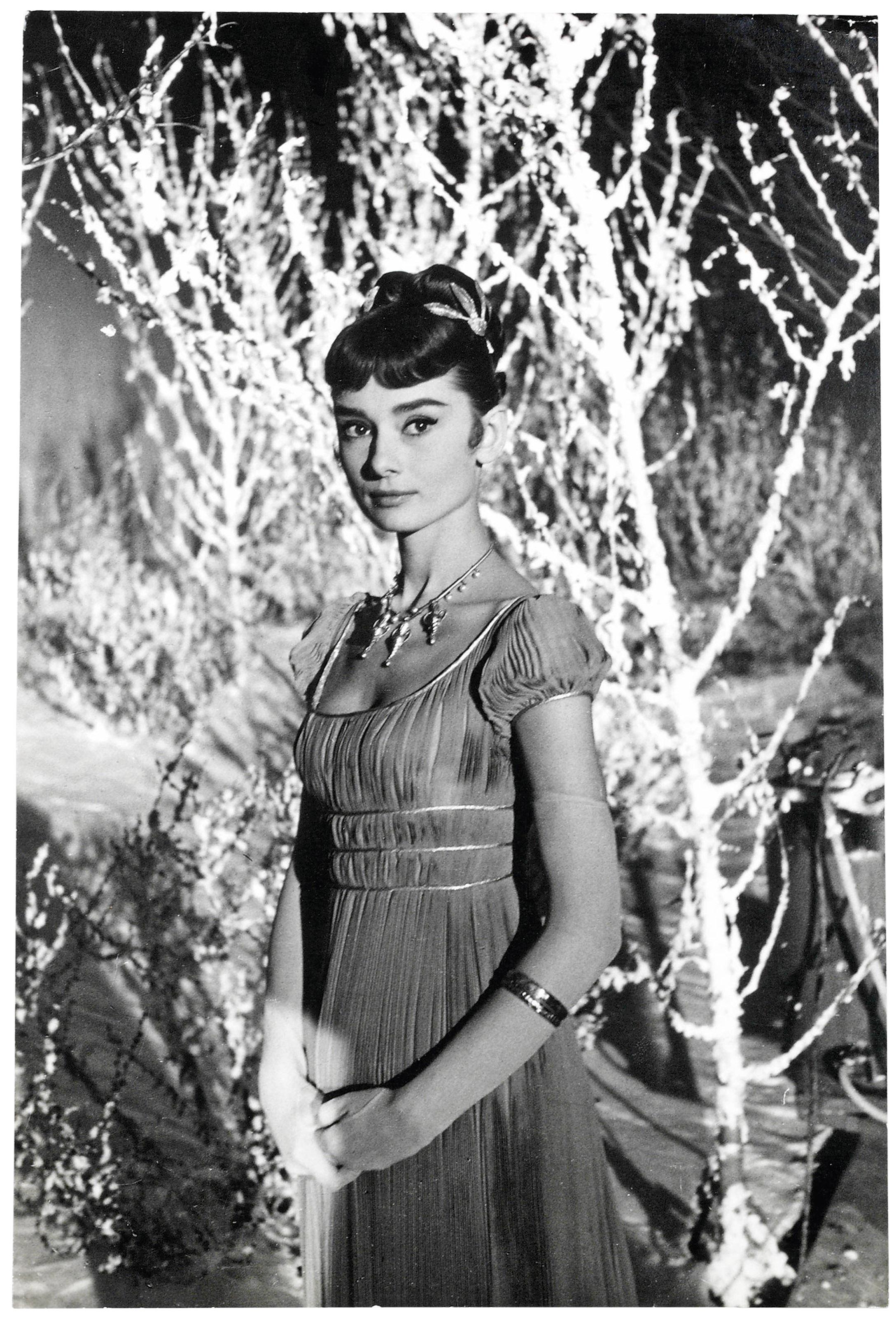 George Daniell - Two gelatin silver publicity portraits; Audrey Hepburn as Natasha Rostov for the 1956 Paramount production War and Peace, Rome, 1955