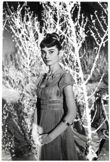 George Daniell - Two gelatin silver publicity portraits; Audrey Hepburn as Natasha Rostov for the 1956 Paramount production War and Peace, Rome, 1955