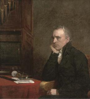 George Dawe, R.A. - Portrait of Benjamin Flight (1767-1846), Seated Three-Quarter-Length,  At A Table By An Organ