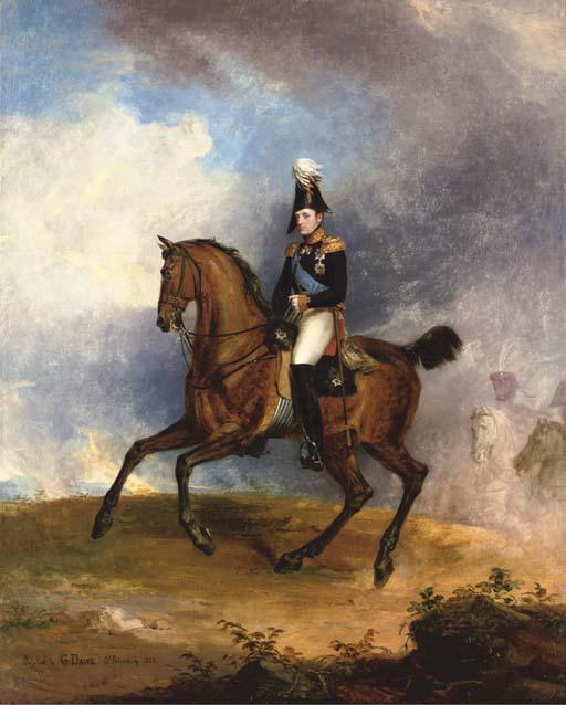 George Dawe, R.A. - Portrait of Grand Duke Nicholas, Later Emperor Nicholas I (1825-55), On Horseback