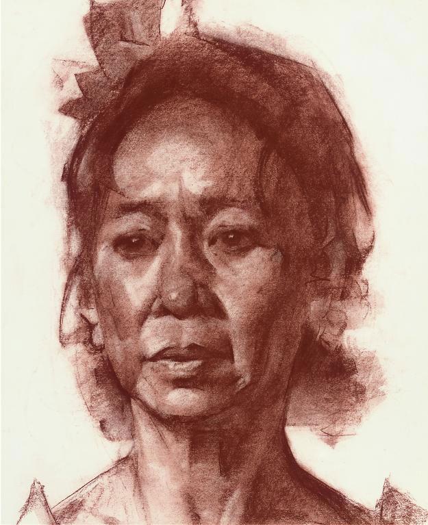 George Dawnay - Portrait study of a woman