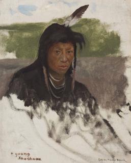 George De Forest Brush - A Young Shoshone