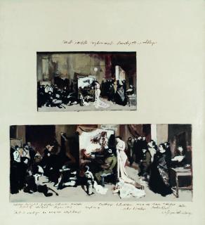 George Deem - Courbet With Detail