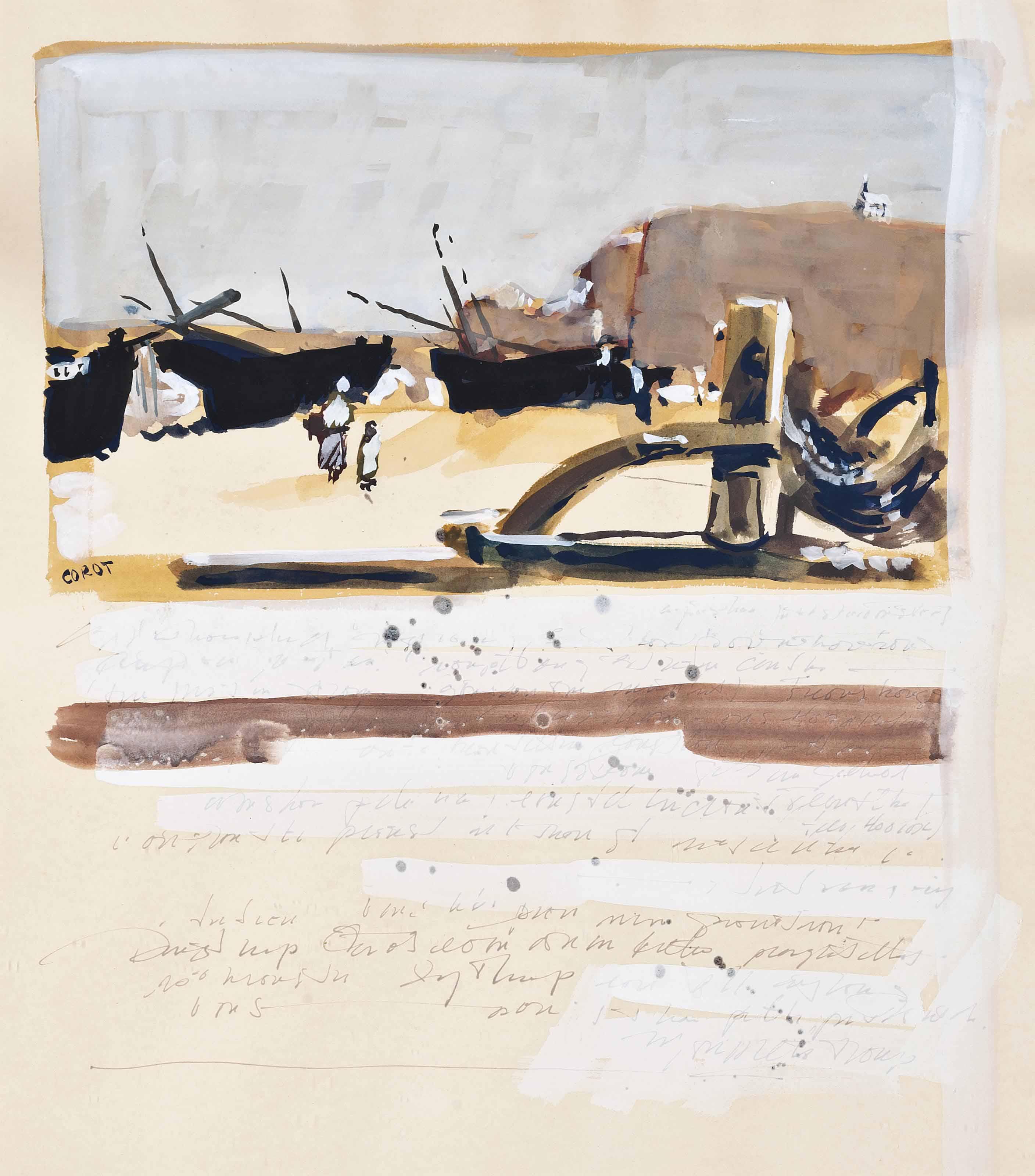 George Deem - Drawing with Corot