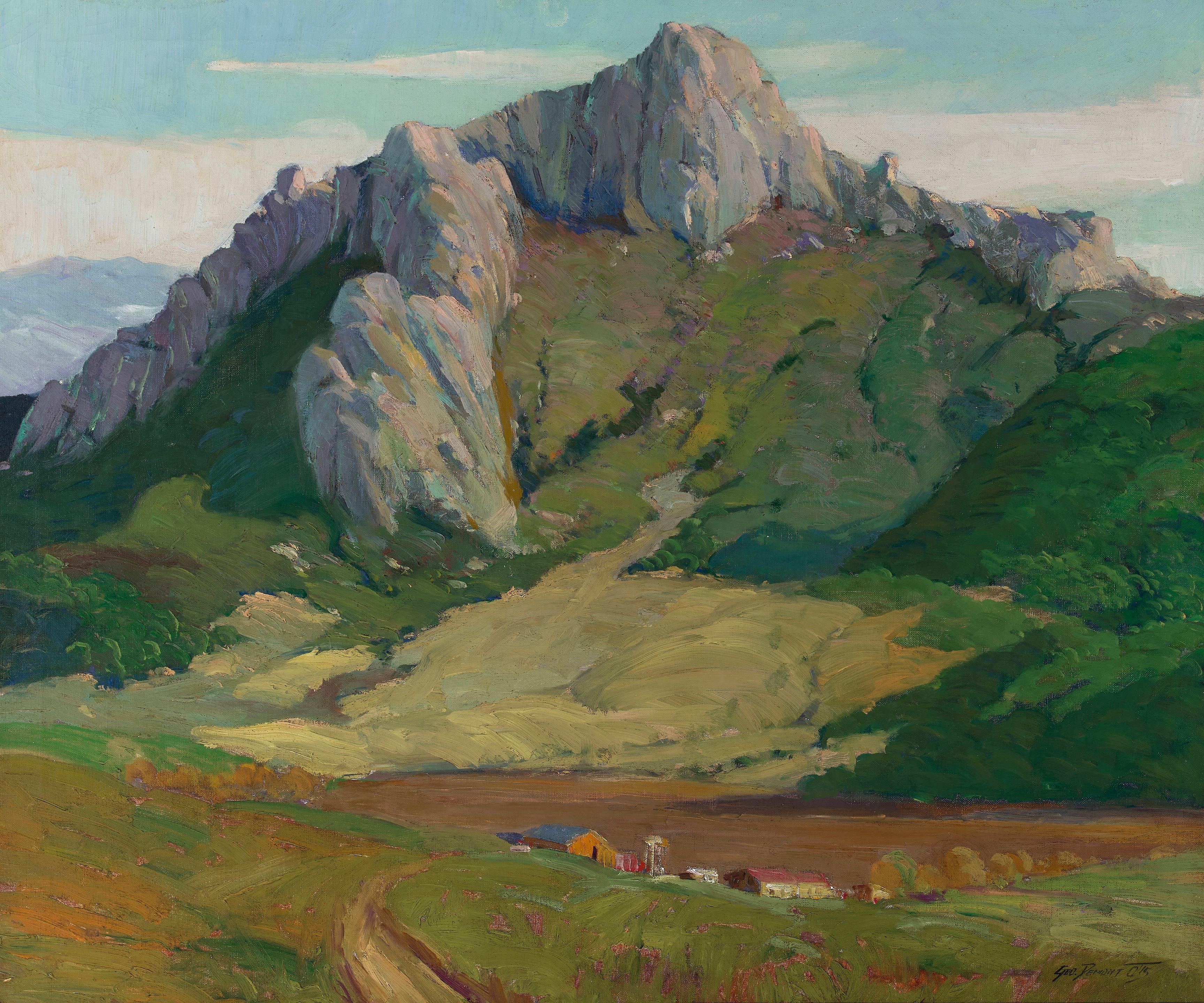 George Demont Otis - Hollister Peak 30 x 36 in. framed 39 1/4 x 45 1/4 in.