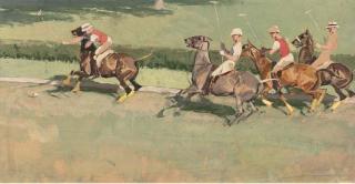 George Denholm Armour, O.B.E. - A Game of Polo