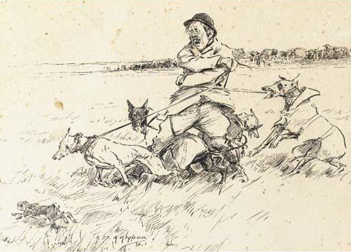 George Denholm Armour, O.B.E. - A modern Laocoon, an incident on the field of Waterloo