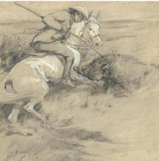 George Denholm Armour, O.B.E. - Pig Sticking