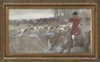 George Denholm Armour - Out of the woods, horn sounding