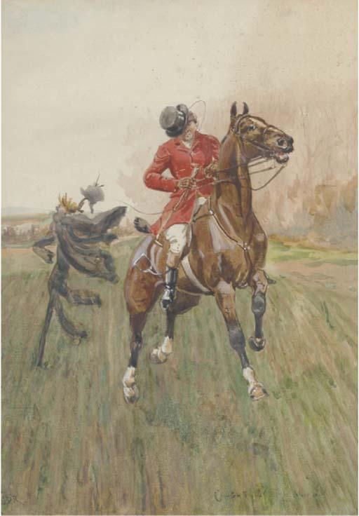 George Derville Rowlandson - Caught By The Wind