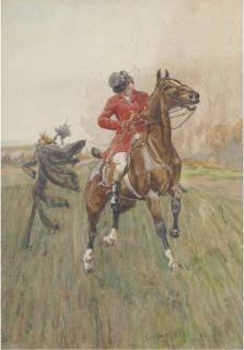 George Derville Rowlandson - Caught By The Wind