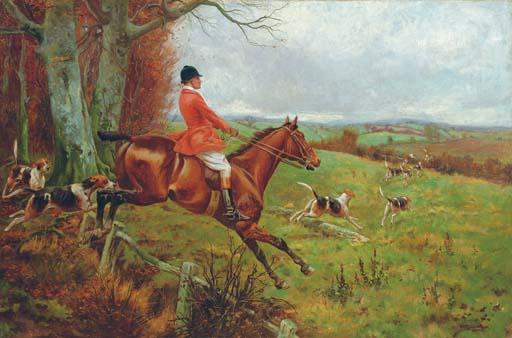 George Derville Rowlandson - Over the fence