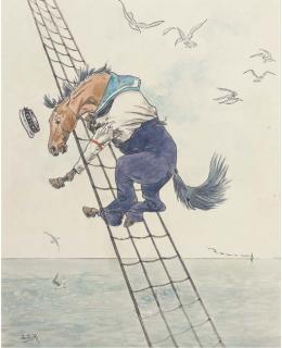 George Derville Rowlandson - Tommy\'S Madcap Adventure: A Slight Mishap; Steer The Ship; Tommy In His Stable; Boat Sir; Tommy On The Tiller; Climb Up The Rigging; Look -Out; Dinner Time; Off Went Tommy; And Can I Be A Sailor