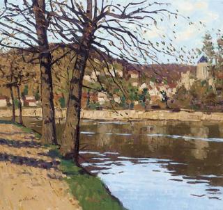 George Devlin, R.G.I. - Early Spring on the Seine