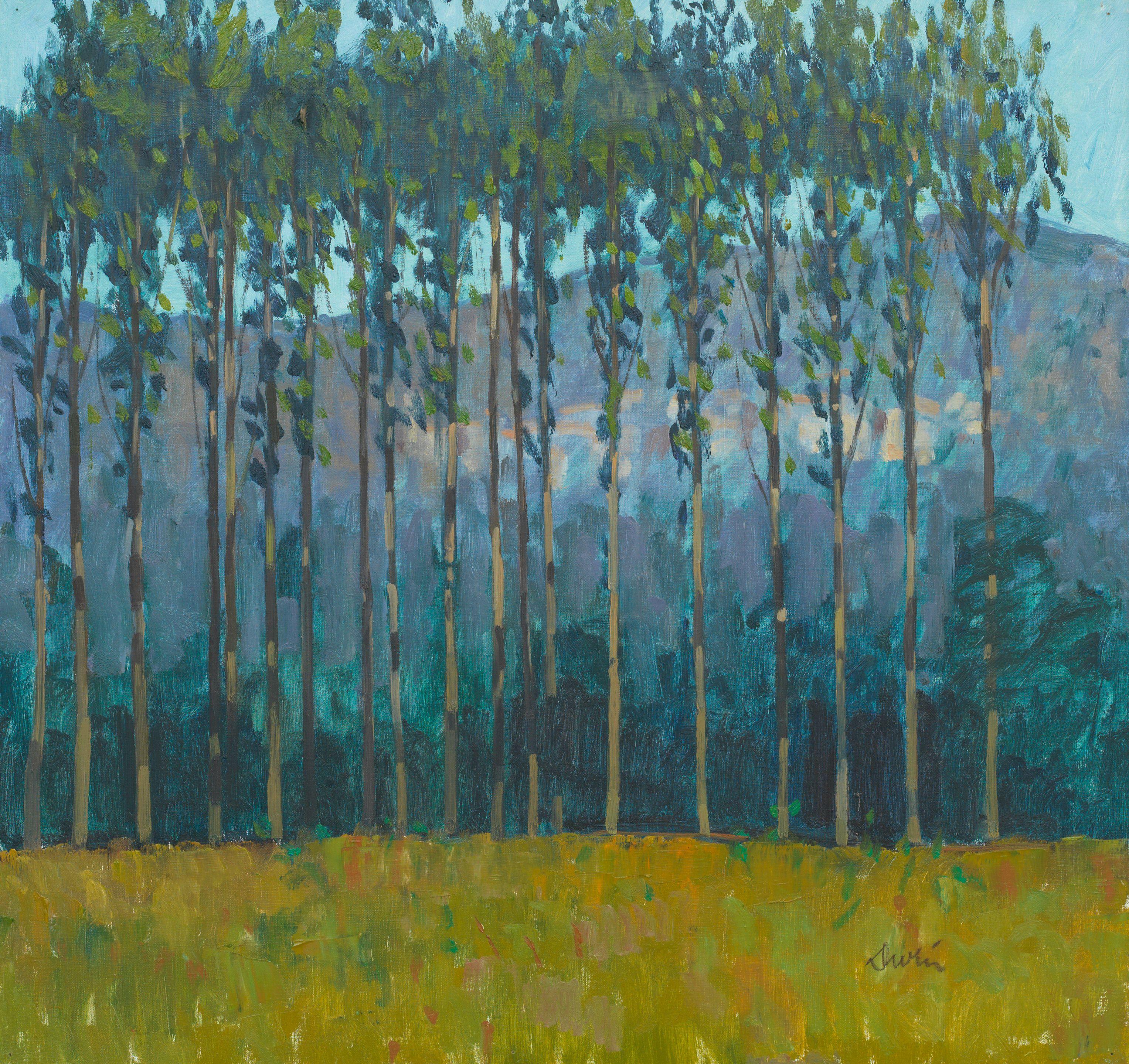 George Devlin RSW - Morning in the Cevennes