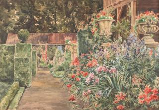 George Drah - Sommerlicher Blumengarten in Henndorf am Wallersee