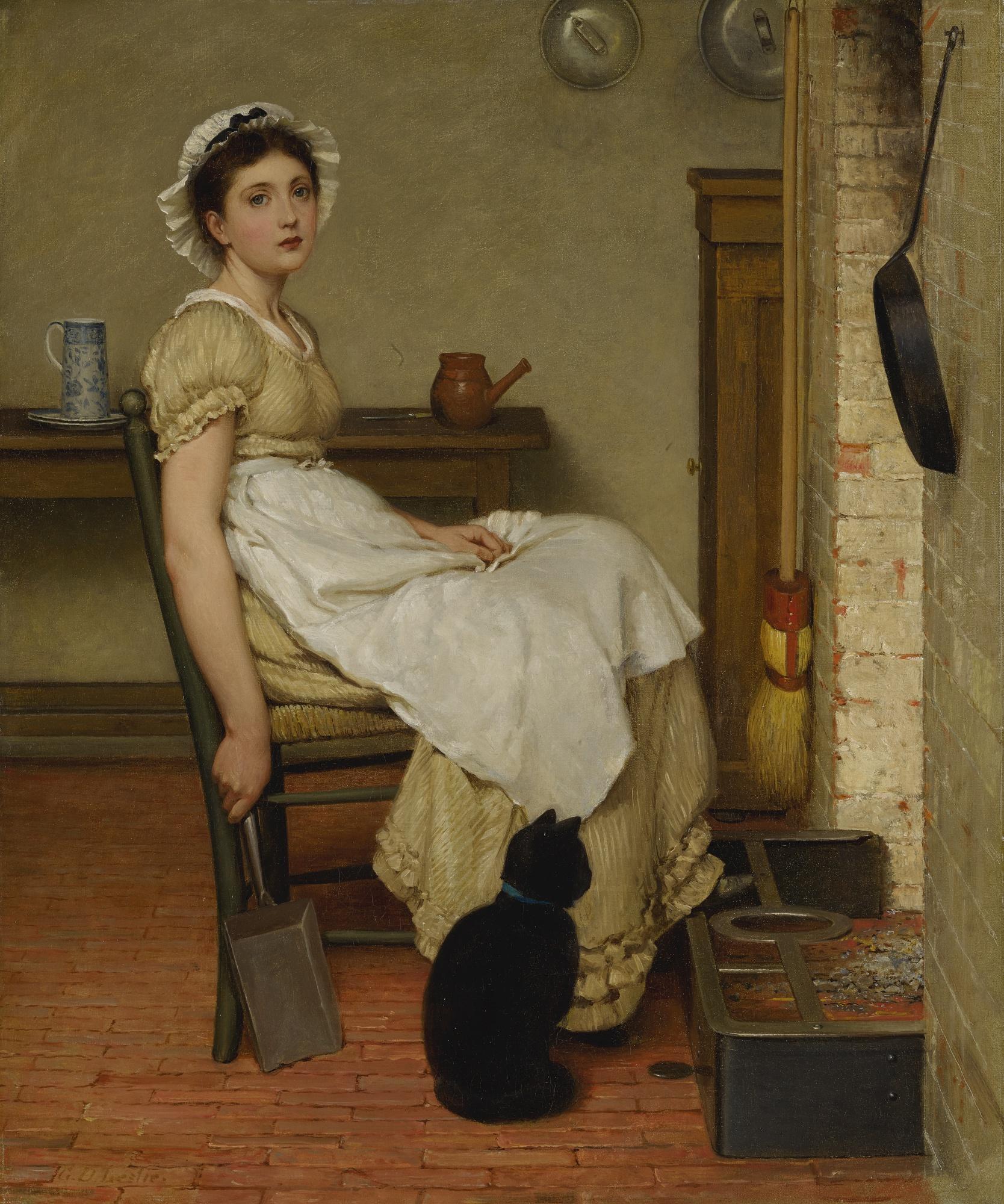 George Dunlop Leslie, R.A. - Her First Place