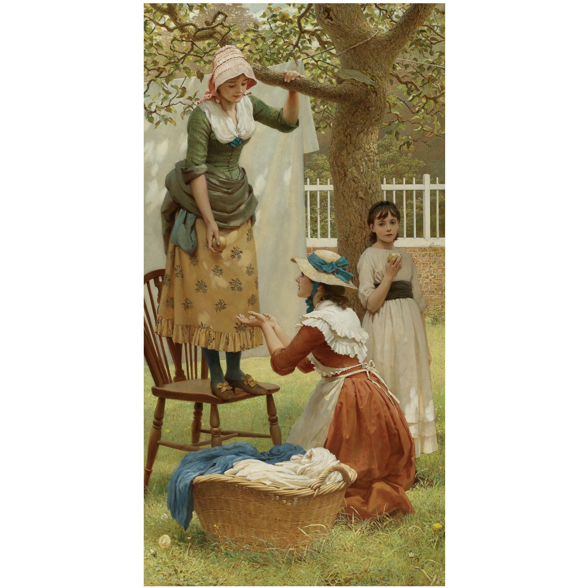 George Dunlop Leslie, R.A. - The Daughters Of Eve