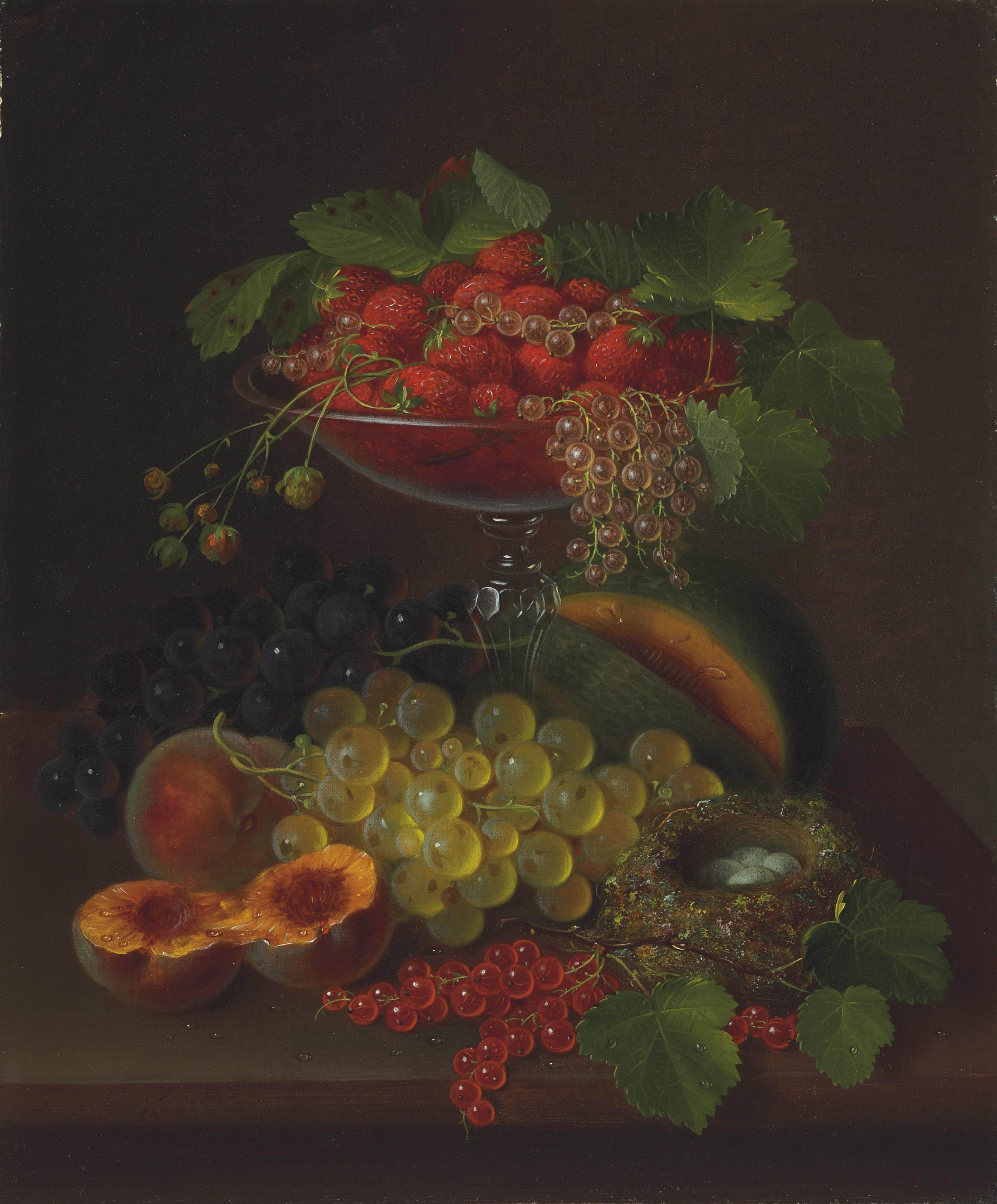 George E. Forster - Still Life with Fruit