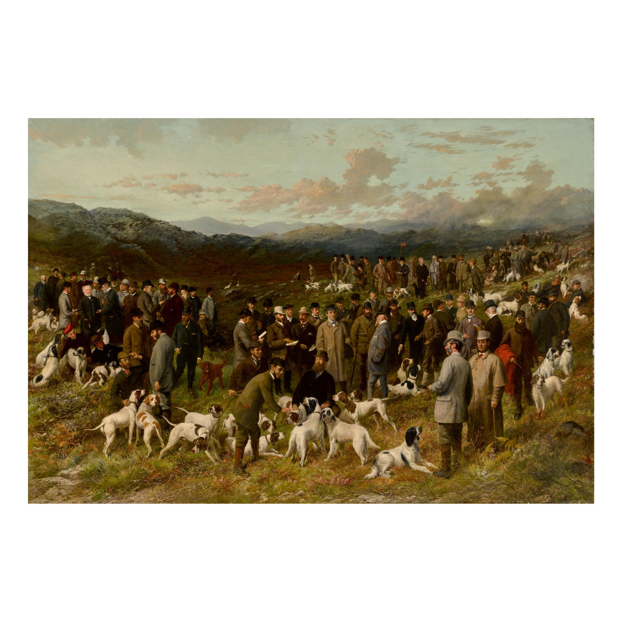 George Earl - A Field Trial Meeting At Bala, North Wales, With Portraits Of Judges, Owners, Breakers And Winning Dogs