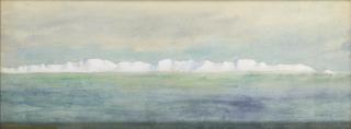 George Edward Marston - New Coastline West of Cape North, taken from the Nimrod, 8 March 1909