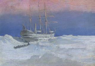 George Edward Marston - S.Y. Endurance Ice-Bound In The Weddell Sea, 1915