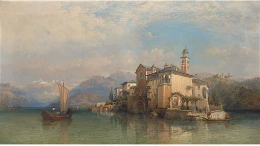 George Edwards Hering - Isola San Guilo, Lake Orta