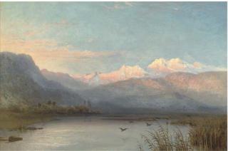 George Edwards Hering - Lake Orta, Northern Italy