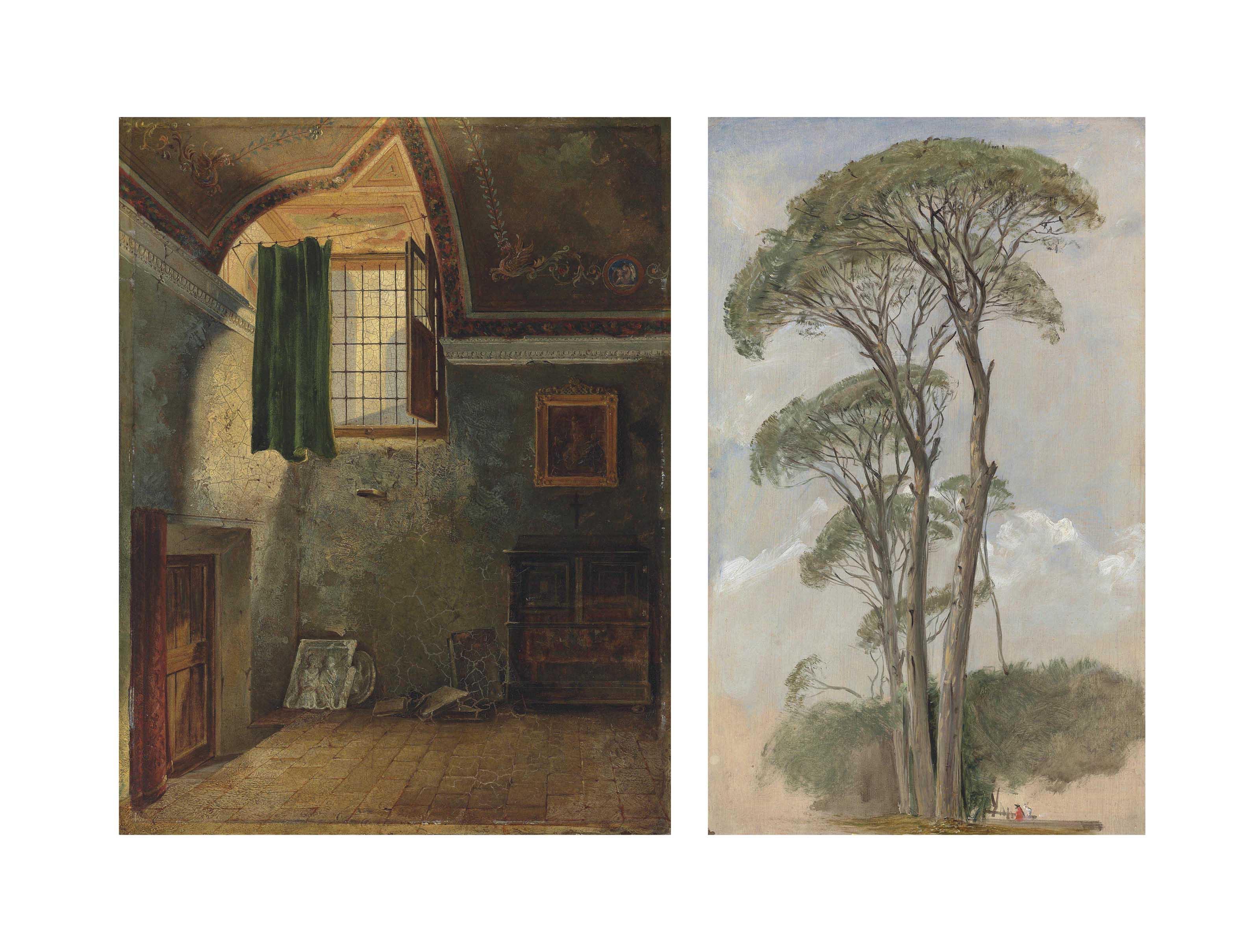 George Edwards Hering - Michelangelo\'s Study, Rome