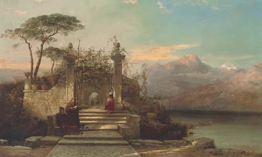 George Edwards Hering - The Convent Garden At Palla, Lake Orta, Piedmont