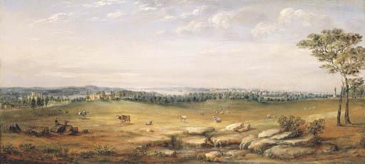 George Edwards Peacock - Sydney from Macquarie Street