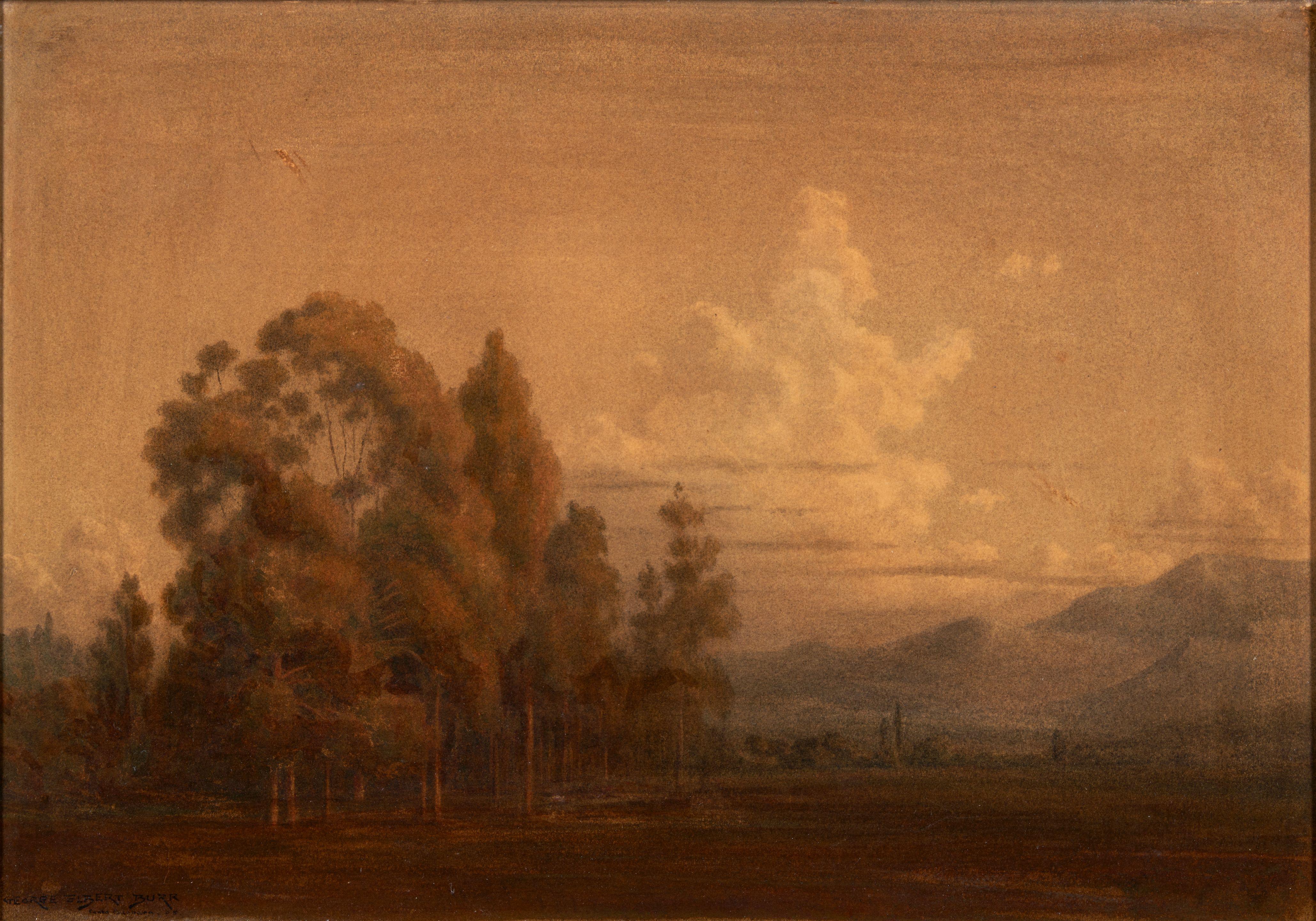 George Elbert Burr - Evening Near Santa Barbara