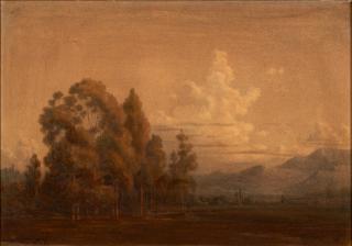 George Elbert Burr - Evening Near Santa Barbara