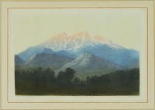 George Elbert Burr - Longs Peak, Estes Park, Colorado (No. 2); Spanish Peaks, Colorado (No. 3), (Seeber 43; 332), c. 1930