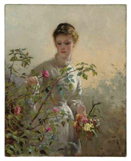 George Elgar Hicks, R.B.A. - A Summer Bouquet