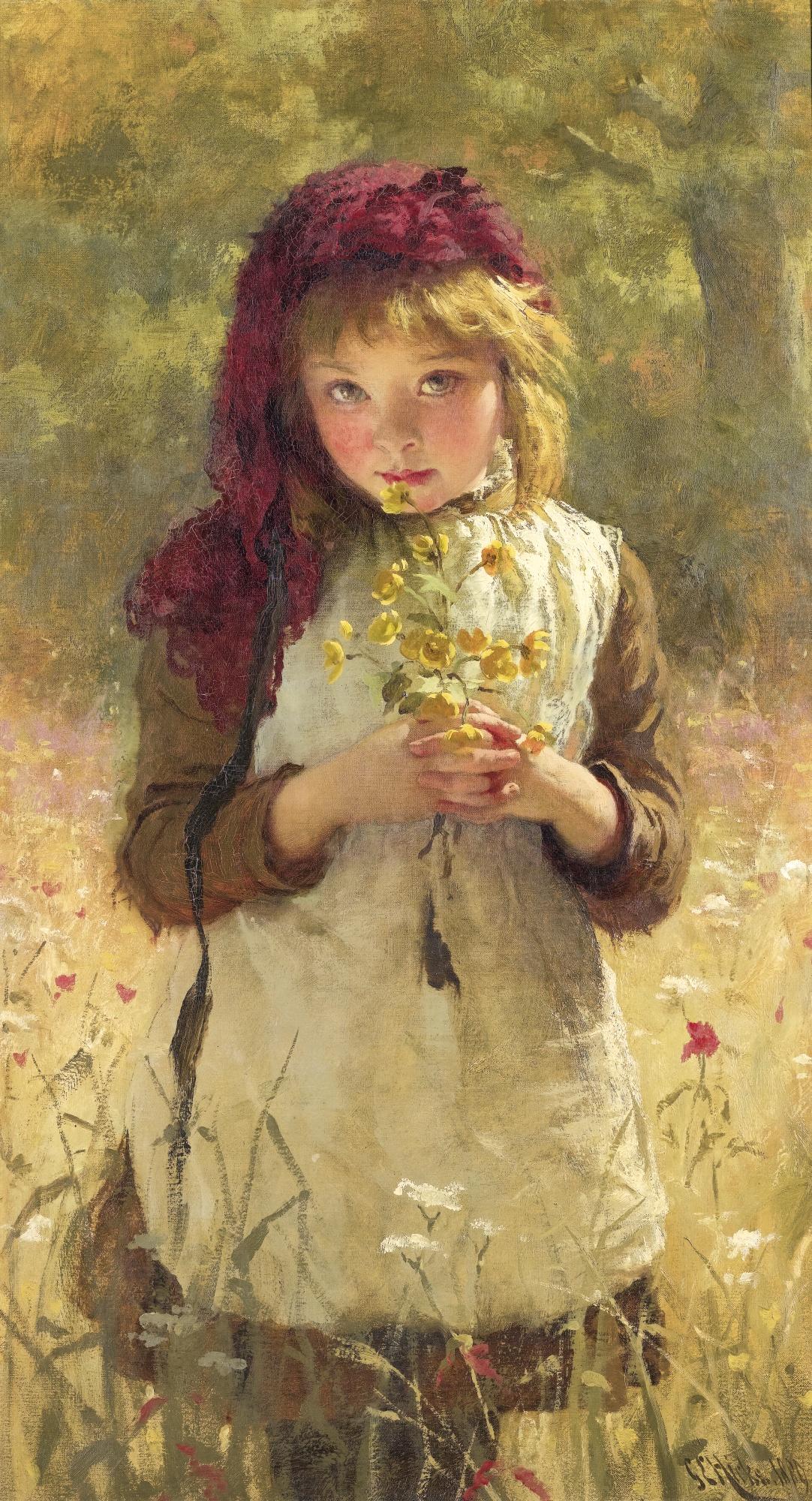 George Elgar Hicks, R.B.A. - Buttercups