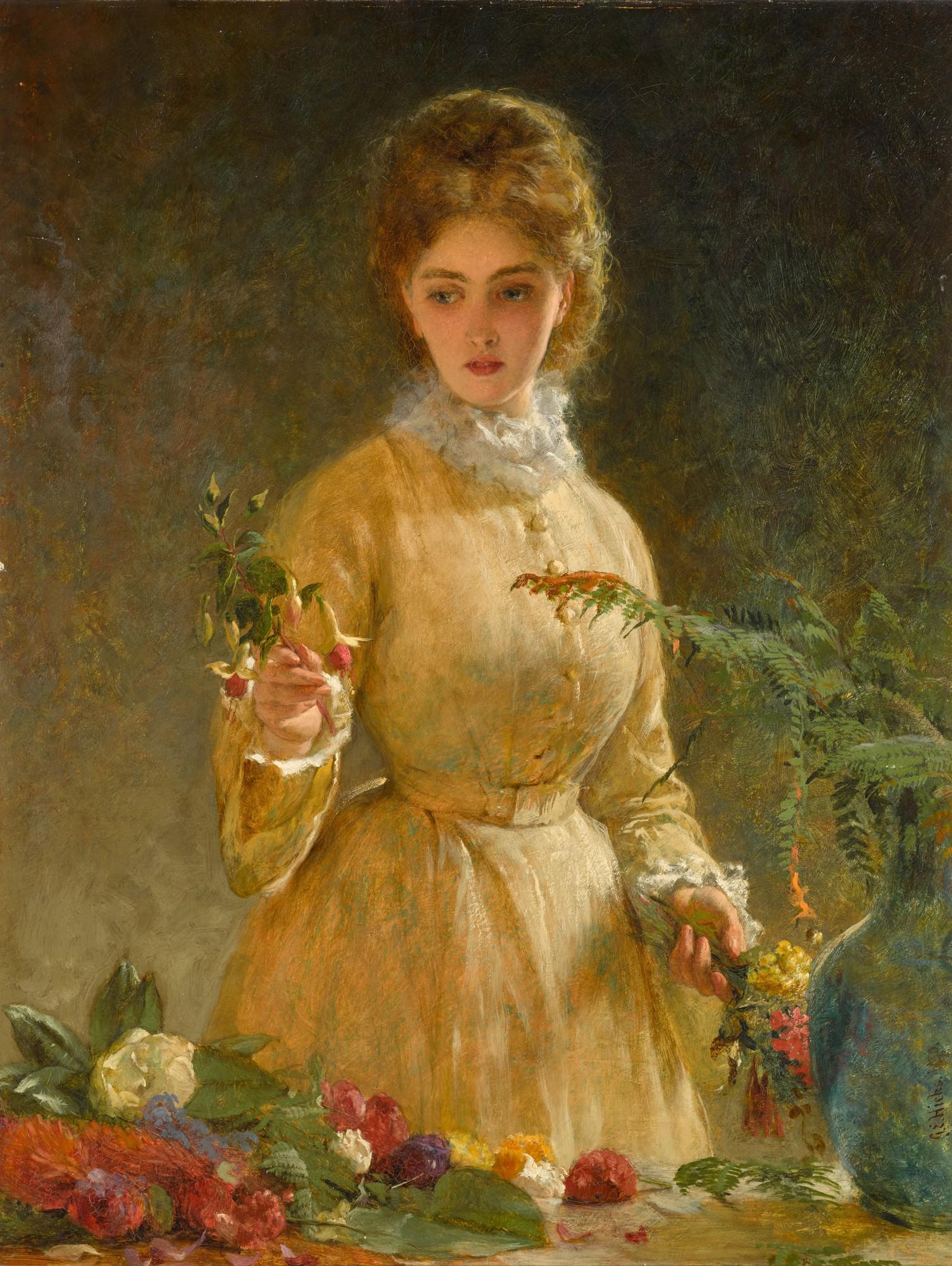 George Elgar Hicks, R.B.A. - The Botanist