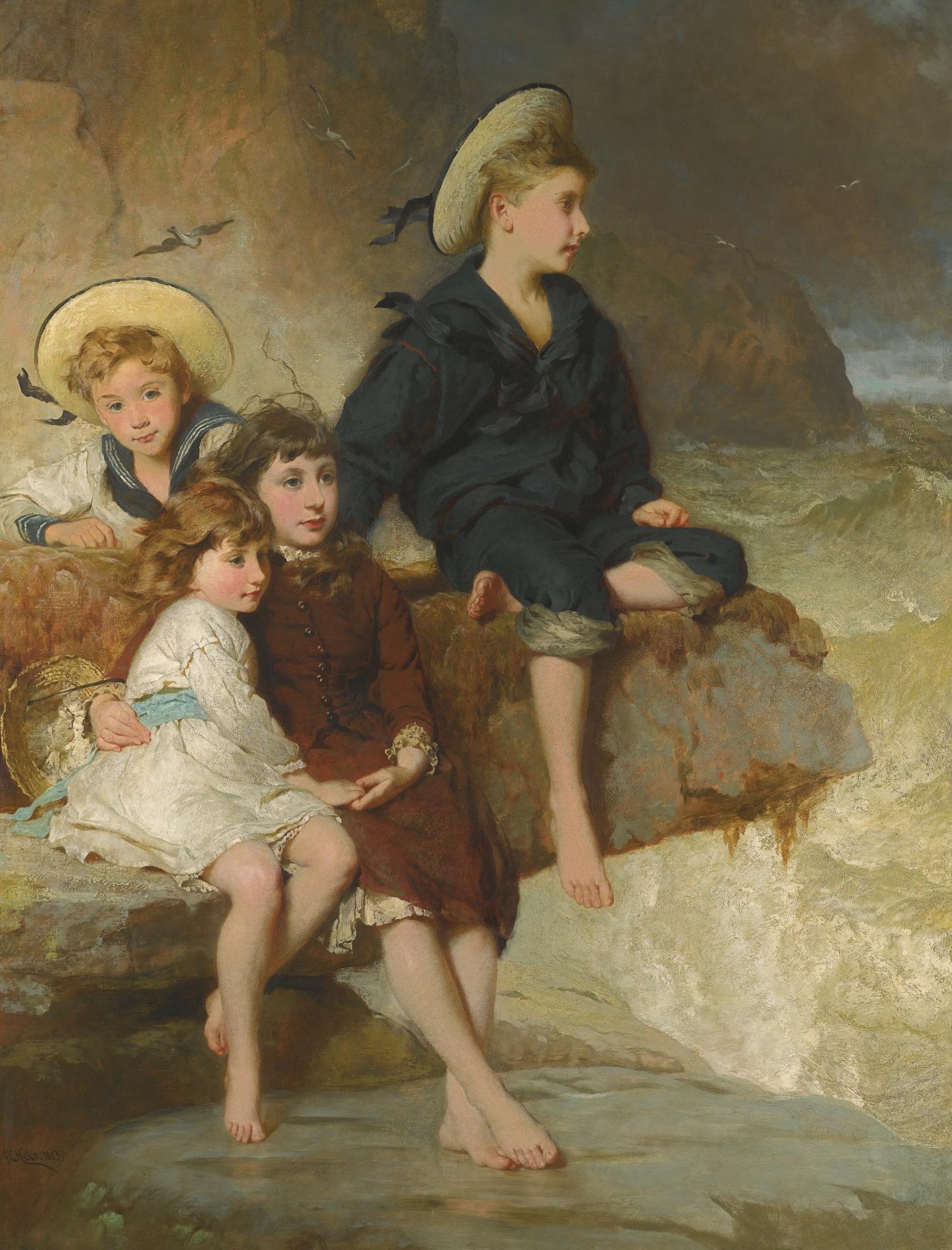 George Elgar Hicks, R.B.A. - The Children Of Sir H. Hussey Vivian, Bt, M.P.